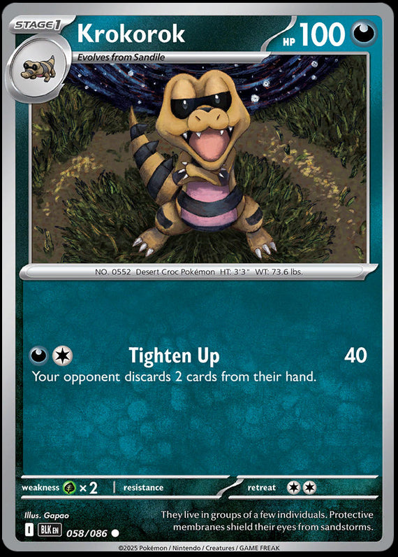 Image of Krokorok Black Bolt (BLK) #58