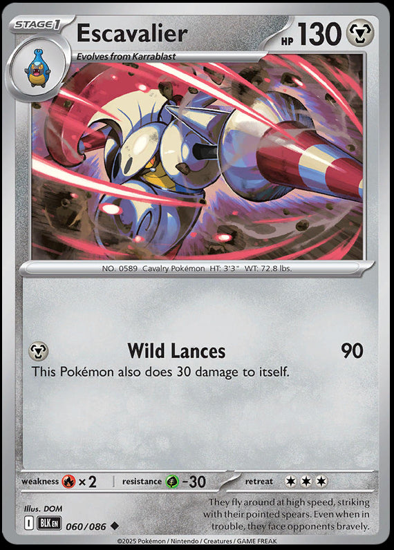 Image of Escavalier Black Bolt (BLK) #60