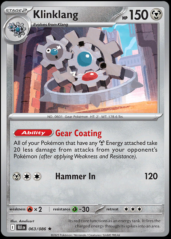 Image of Klinklang Black Bolt (BLK) #63