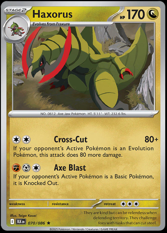 Image of Haxorus Black Bolt (BLK) #70