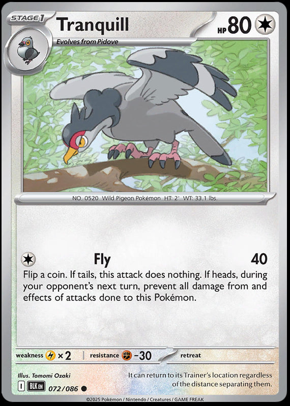Image of Tranquill Black Bolt (BLK) #72