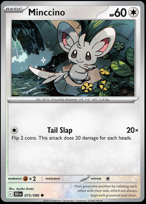 Image of Minccino Black Bolt (BLK) #75