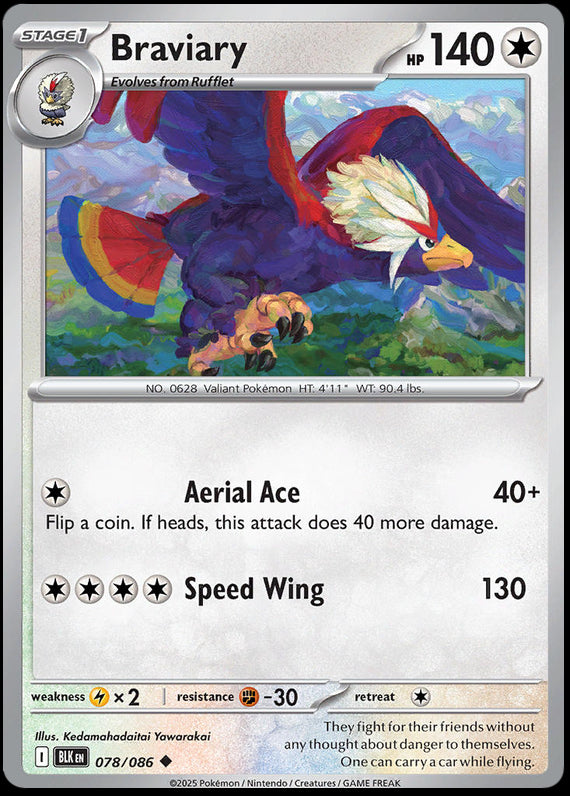 Image of Braviary Black Bolt (BLK) #78