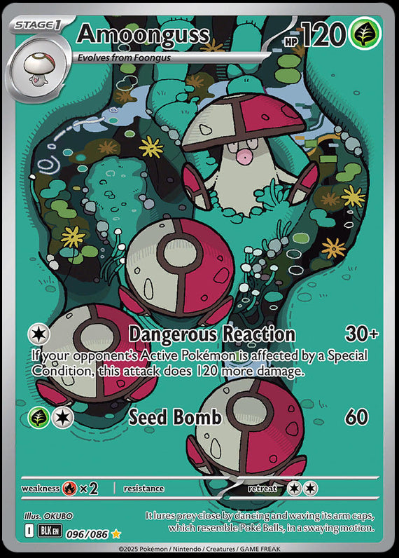 Image of Amoonguss Black Bolt (BLK) #96