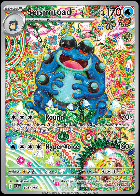 Image of Seismitoad Black Bolt (BLK) #105