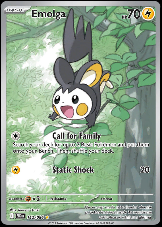 Image of Emolga Black Bolt (BLK) #112