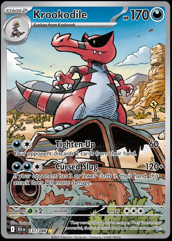 Image of Krookodile Black Bolt (BLK) #137