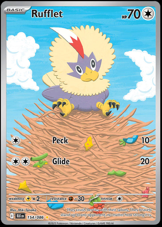 Image of Rufflet Black Bolt (BLK) #154