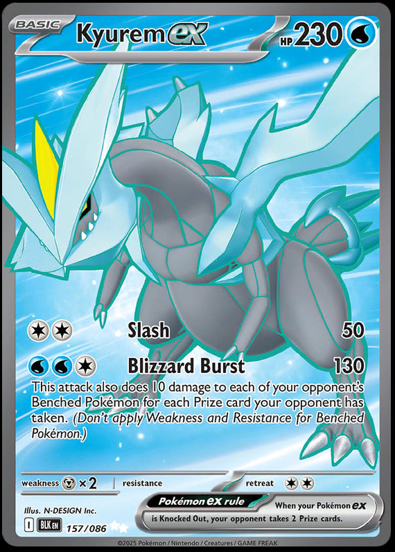 Image of Kyurem ex Black Bolt (BLK) #157