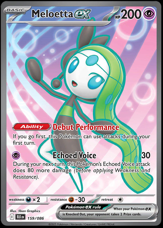 Image of Meloetta ex Black Bolt (BLK) #159