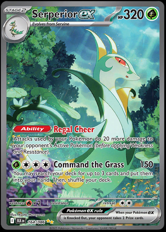 Image of Serperior ex Black Bolt (BLK) #164