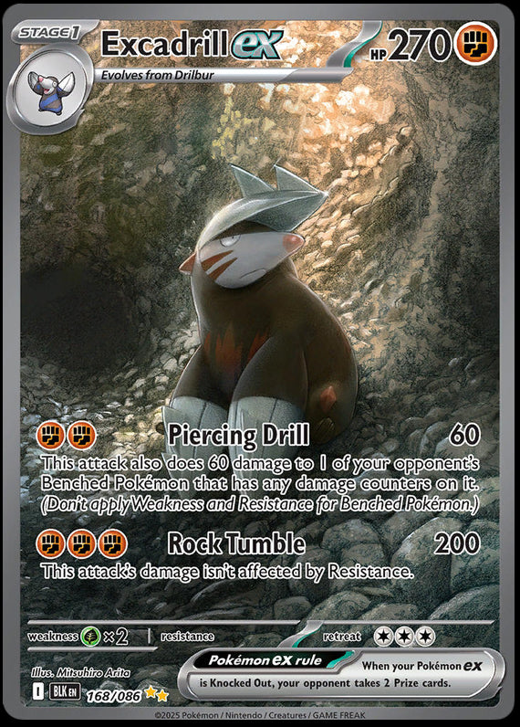 Image of Excadrill ex Black Bolt (BLK) #168