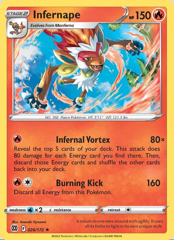 Image of Infernape Brilliant Stars (BRS) #026