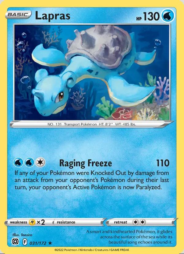 Image of Lapras Brilliant Stars (BRS) #031