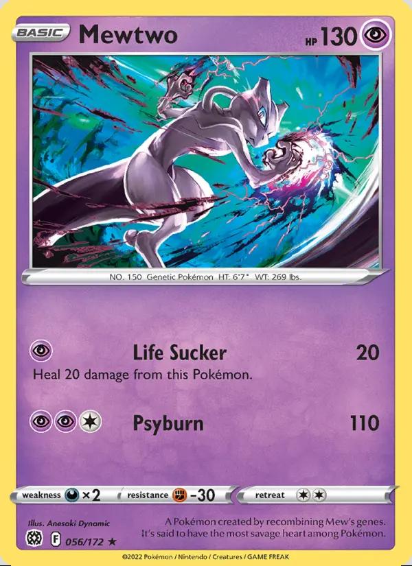 Image of Mewtwo Brilliant Stars (BRS) #056