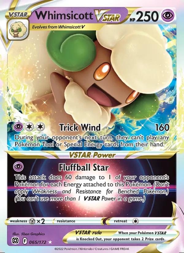 Image of Whimsicott VSTAR Brilliant Stars (BRS) #065