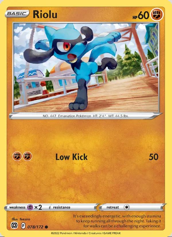 Image of Riolu Brilliant Stars (BRS) #078