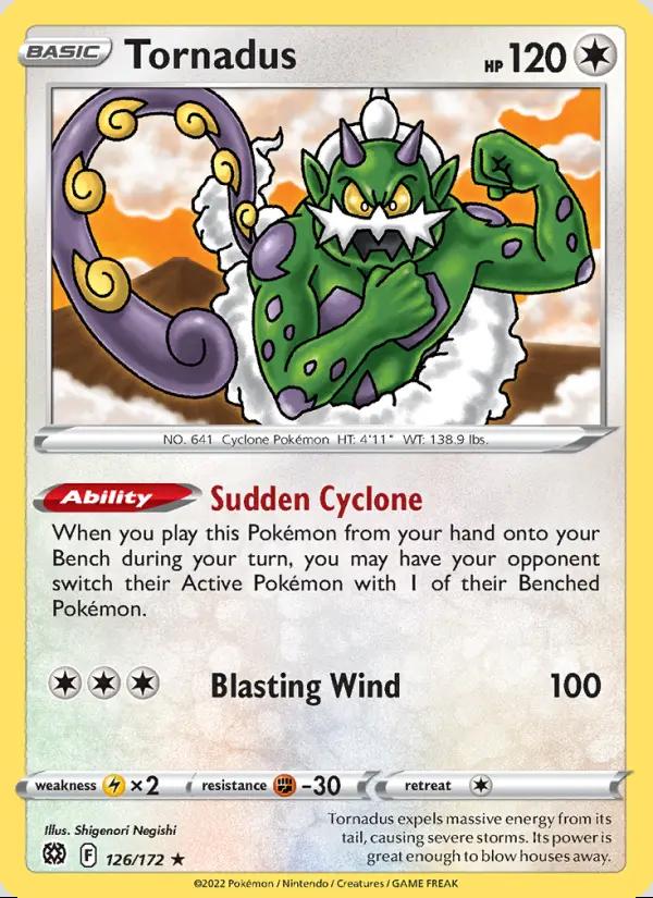 Image of Tornadus Brilliant Stars (BRS) #126