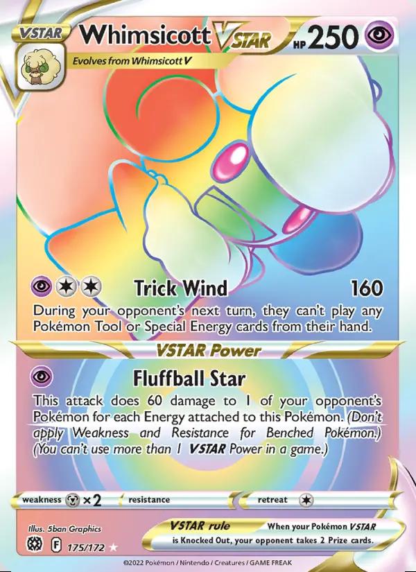 Image of Whimsicott VSTAR Brilliant Stars (BRS) #175