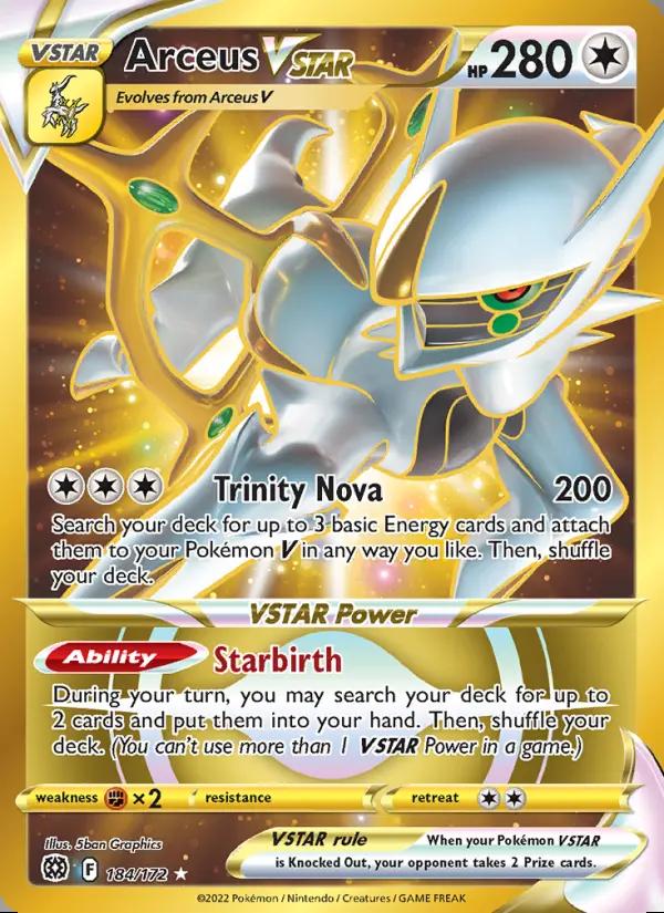 Image of Arceus VSTAR Brilliant Stars (BRS) #184