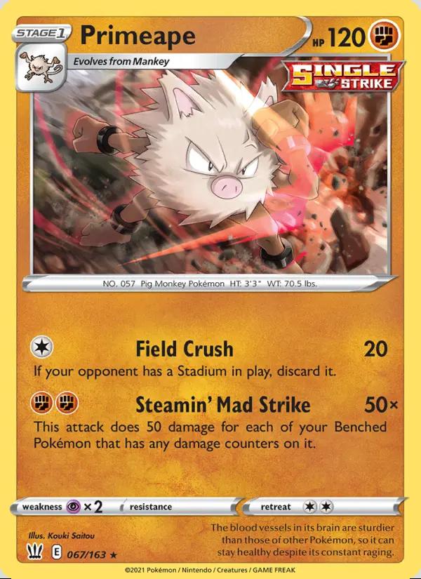 Image of Primeape Battle Styles (BST) #067
