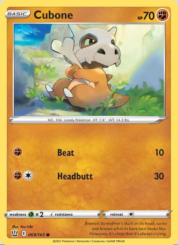 Image of Cubone Battle Styles (BST) #069