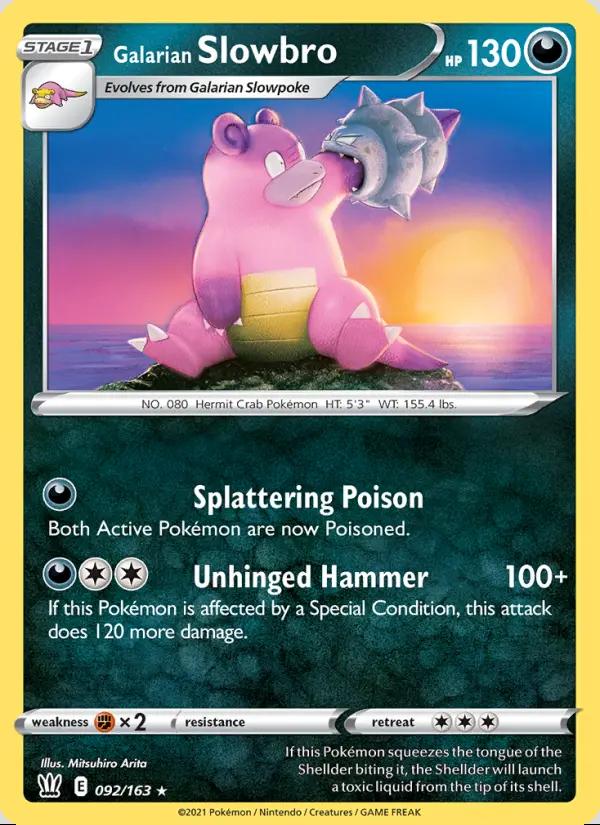 Image of Galarian Slowbro Battle Styles (BST) #092