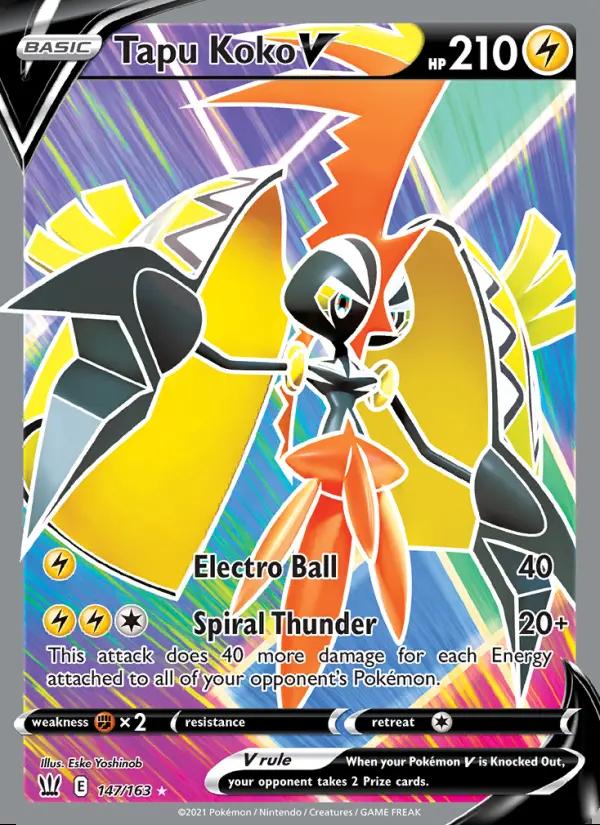 Image of Tapu Koko V Battle Styles (BST) #147