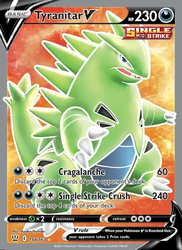 Image of Tyranitar V Battle Styles (BST) #154