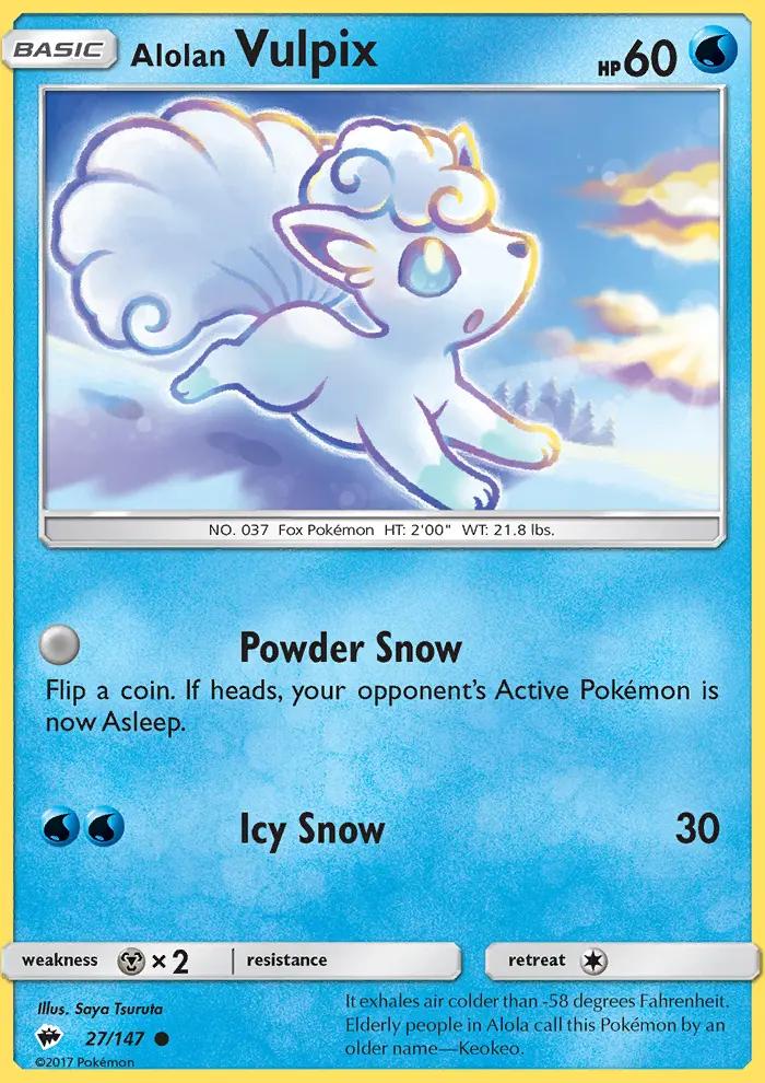 Image of Alolan Vulpix Burning Shadows (BUS) #27