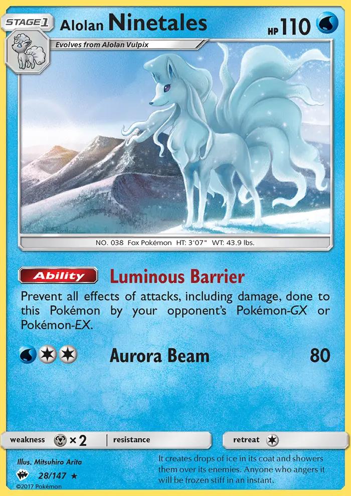Image of Alolan Ninetales Burning Shadows (BUS) #28
