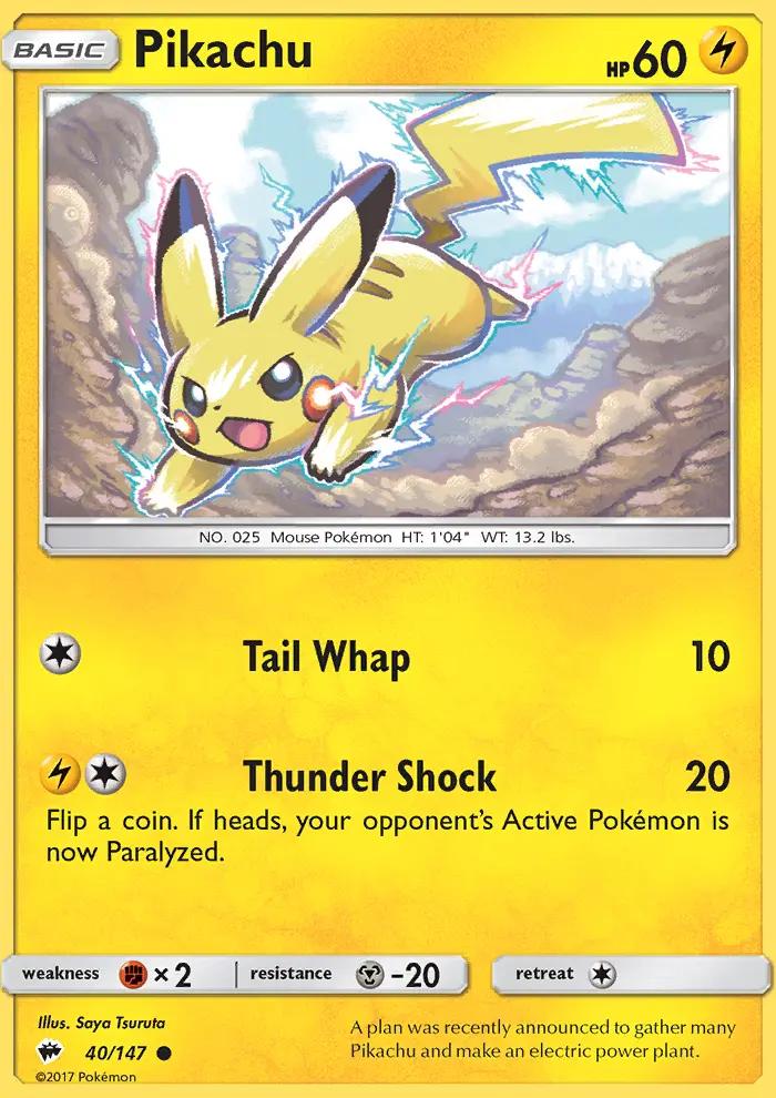Image of Pikachu Burning Shadows (BUS) #40