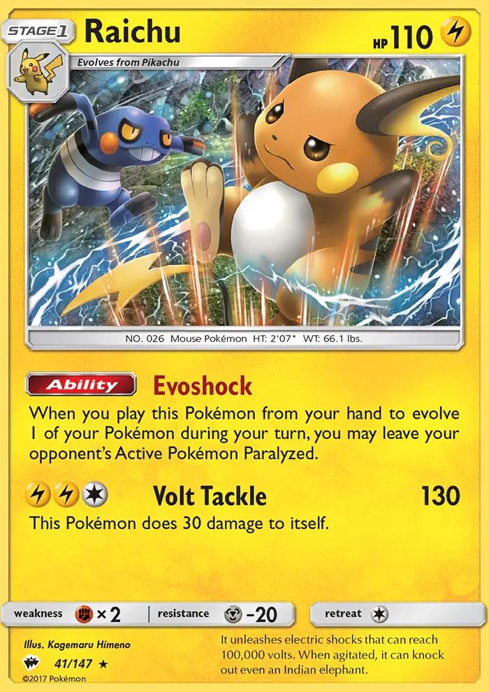Image of Raichu Burning Shadows (BUS) #41