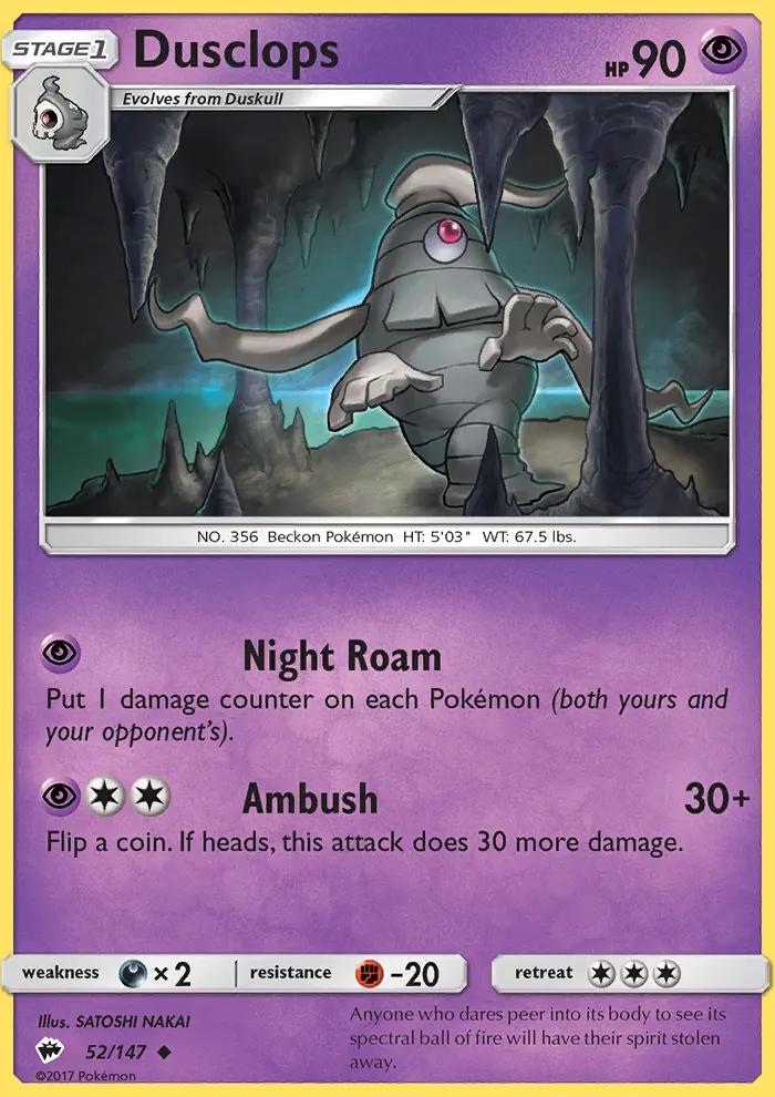 Image of Dusclops Burning Shadows (BUS) #52