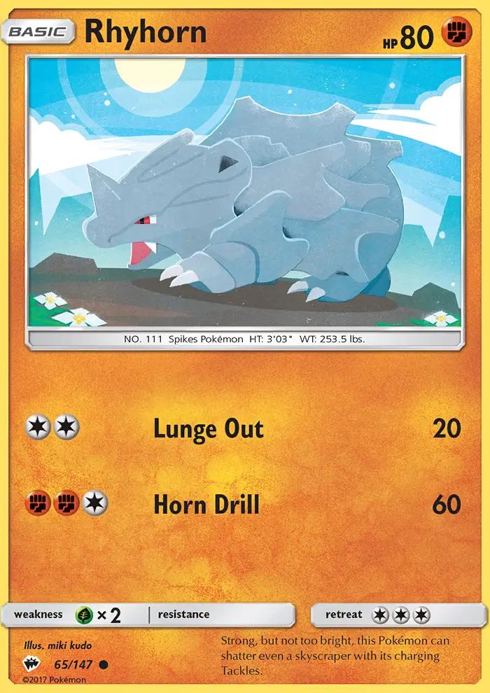 Image of Rhyhorn Burning Shadows (BUS) #65