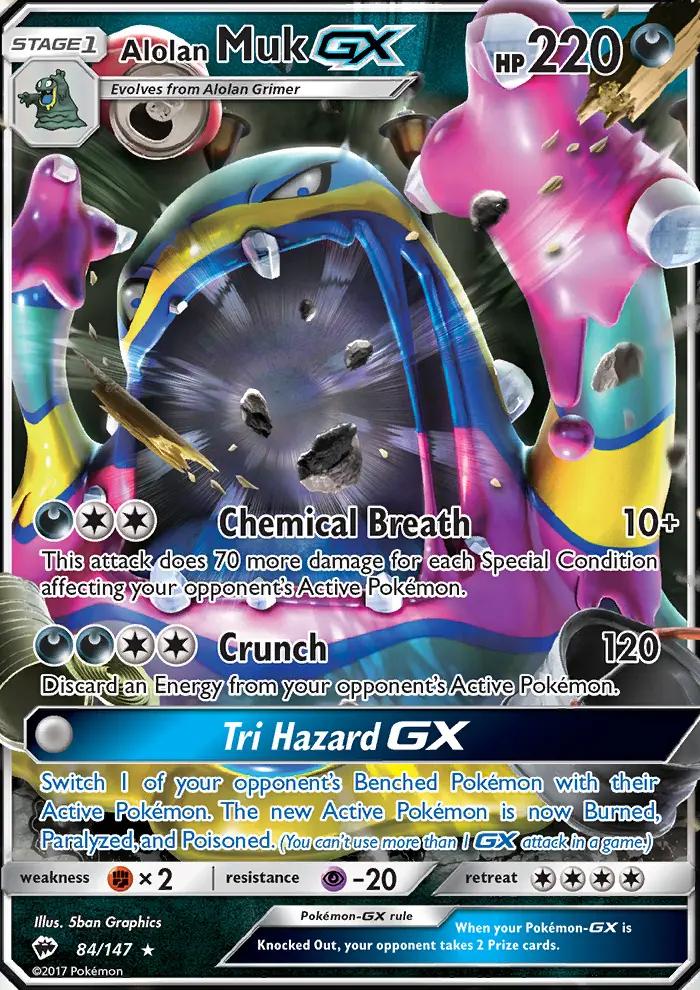 Image of Alolan Muk-GX Burning Shadows (BUS) #84