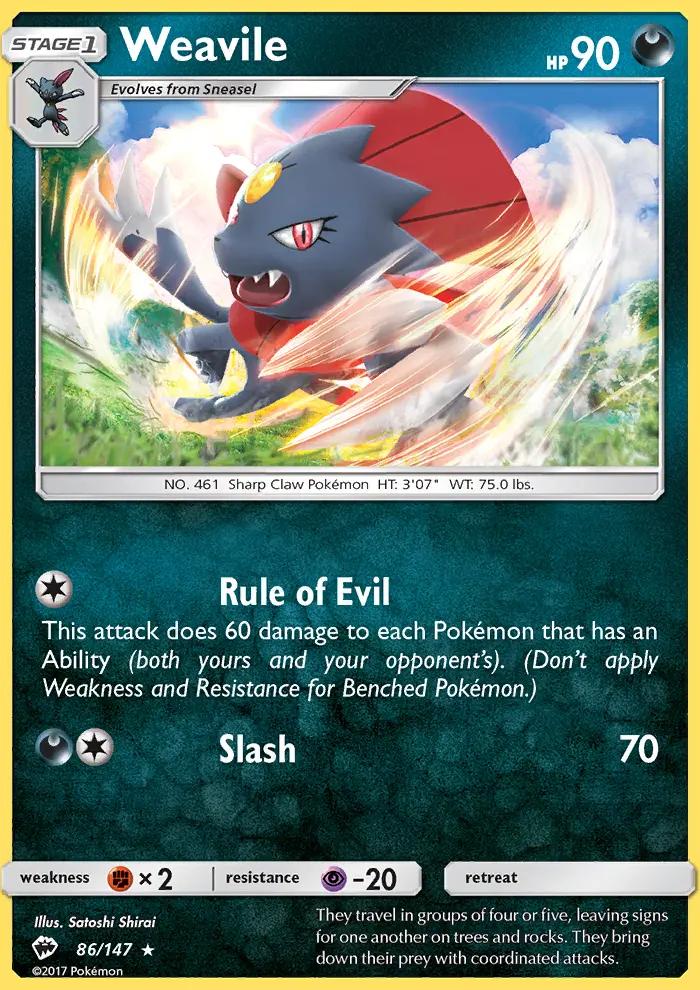 Image of Weavile Burning Shadows (BUS) #86