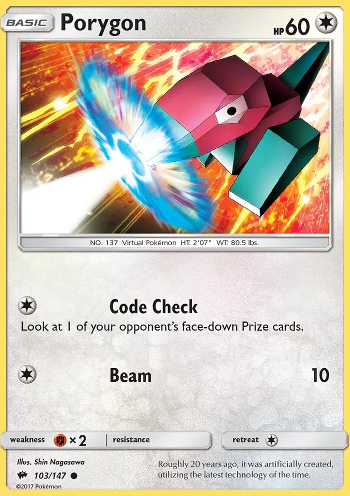 Image of Porygon Burning Shadows (BUS) #103