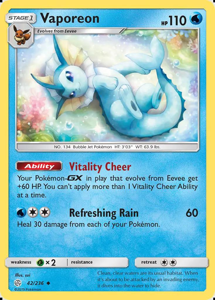 Image of Vaporeon Cosmic Eclipse (CEC) #42