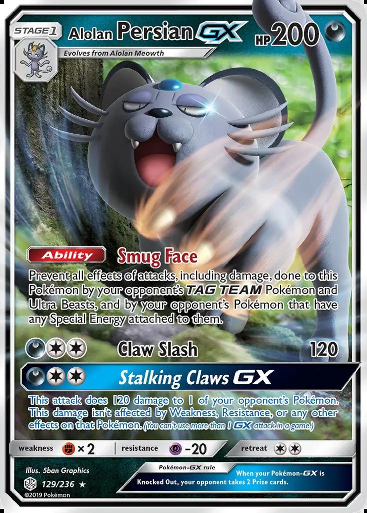 Image of Alolan Persian-GX Cosmic Eclipse (CEC) #129