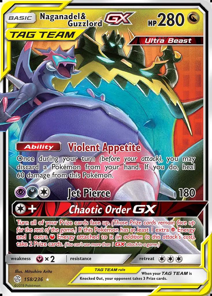 Image of Naganadel and Guzzlord-GX Cosmic Eclipse (CEC) #158