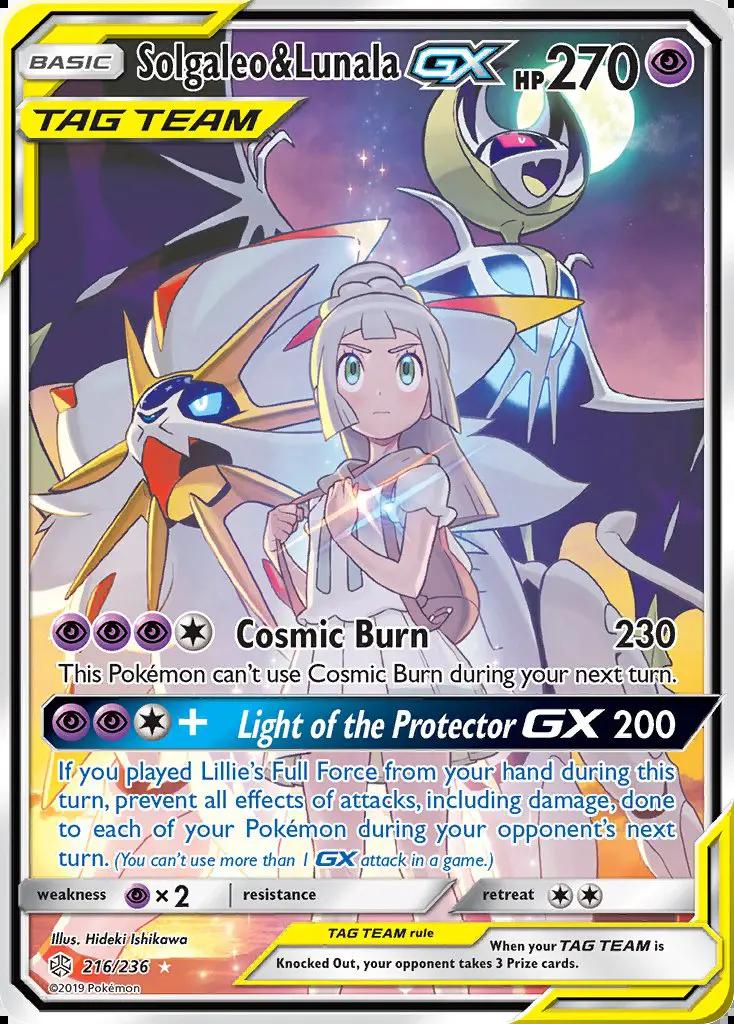 Image of Solgaleo and Lunala-GX Cosmic Eclipse (CEC) #216