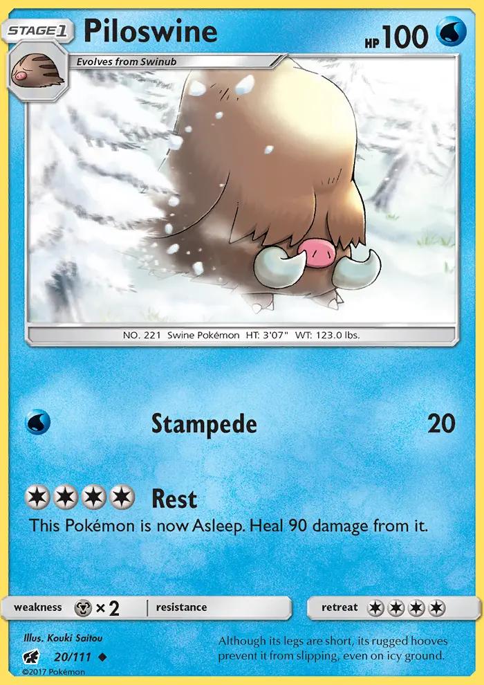 Image of Piloswine Crimson Invasion (CIN) #20