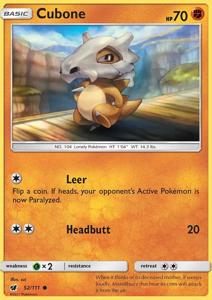 Image of Cubone Crimson Invasion (CIN) #52