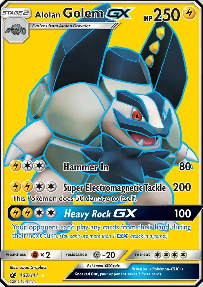 Image of Alolan Golem-GX Crimson Invasion (CIN) #102