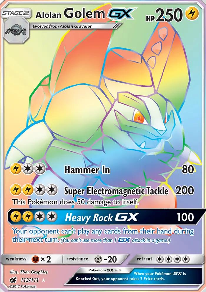 Image of Alolan Golem-GX Crimson Invasion (CIN) #113