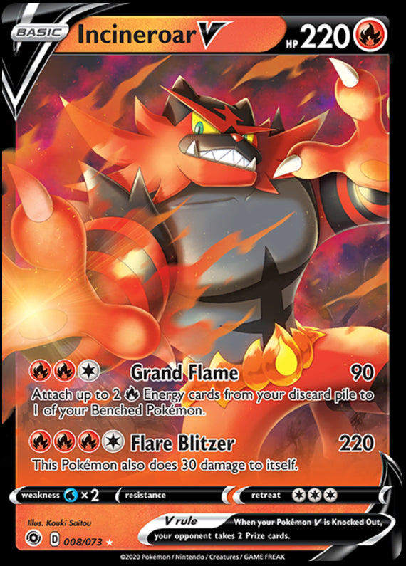 Image of Incineroar V Champions Path (CPA) #08