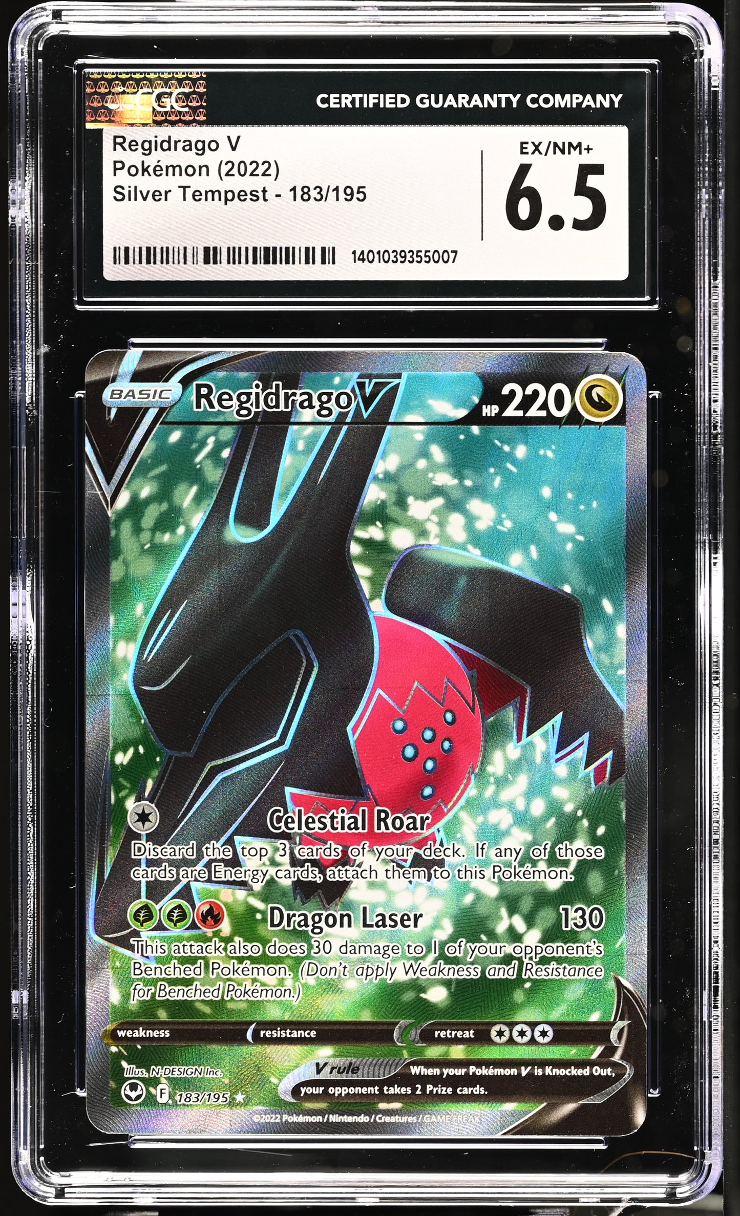 REGIDRAGO V 183/195 SILVER TEMPEST CGC 6.5 – Side Shuffle Pty Ltd