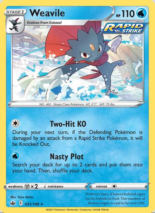 Image of Weavile Chilling Reign (CRE) #031