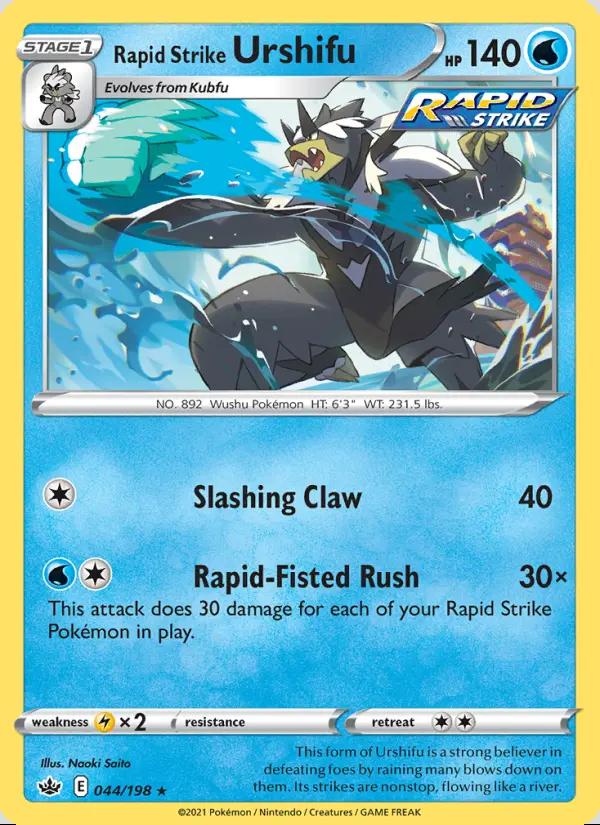 Image of Rapid Strike Urshifu Chilling Reign (CRE) #044